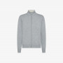 Wool and cashmere zip jumper MEDIUM GREY