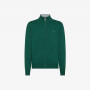 Wool and cashmere zip jumper DARK GREEN