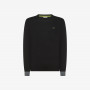 Wool and cotton jumper BLACK