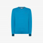 Wool and cotton jumper TURQUOISE