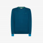 Wool and cotton jumper DEEP BLUE