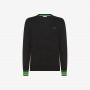 Wool and cotton jumper BLACK