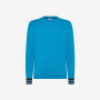 Wool and cotton jumper TURQUOISE