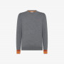 Wool and cotton jumper DARK GREY