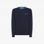 Wool and cotton jumper NAVY BLUE