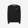 Wool and cotton jumper BLACK