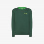 Wool and cotton jumper DARK GREEN