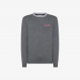 Wool and cotton jumper DARK GREY