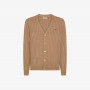 Cardigan in lana e cashmere a trecce BEIGE