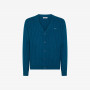 Cardigan in lana e cashmere a trecce BLUE PROFONDO