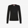 Wool and cotton jumper BLACK