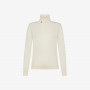 Wool and cotton turtleneck jumper OFF WHITE