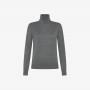 Wool and cotton turtleneck jumper DARK GREY