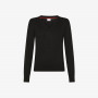 Wool and cotton jumper BLACK