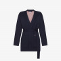 Wool and cotton cardigan NAVY BLUE