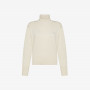 TURTLE NECK SOLID L/S BIANCO PANNA