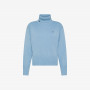 TURTLE NECK SOLID L/S SKY BLUE