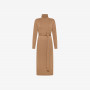 TURTLE NECK DRESS SOLID BEIGE