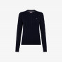 Cable knit cashmere blend jumper NAVY BLUE