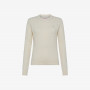 Cable knit cashmere blend jumper OFF WHITE