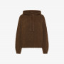 HOODY BOUCLE MARRONE