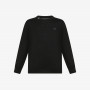 Wool and cotton jumper BLACK