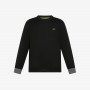 Wool and cotton jumper BLACK