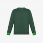 Wool and cotton jumper DARK GREEN