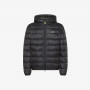 Quilted nylon down jacket BLACK