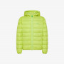 Quilted nylon down jacket LIME