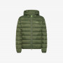 HOOD DOWN JACKET MILITARE SCURO