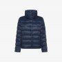 Quilted nylon down jacket NAVY BLUE