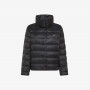 Quilted nylon down jacket BLACK