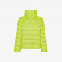 Quilted nylon down jacket LIME