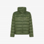 HIGH COLLAR DOWN JACKET DARK MILITARY