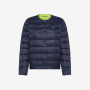 Quilted nylon down jacket NAVY BLUE