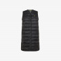 NO SLV DOWN LONG VEST BLACK