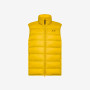 Yellow nylon puffer vest