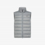 Medium grey nylon puffer vest