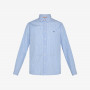 BOY'S SHIRT CLASSIC STRIPE WITH FLUO DETAIL WHITE/LIGHT BLUE