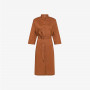 SHIRT DRESS RUST