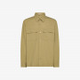 Giacca overshirt in cotone beige
