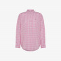 SHIRT OVERSIZE VICHY L/S FUXIA/BIANCO