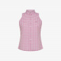 SHIRT VICHY NO SLV FUXIA/WHITE