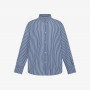 BOY'S SHIRT CLASSIC STRIPE L/S BIANCO/NAVY BLUE