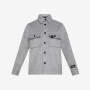 BOY'S OVERSHIRT WITH POCKET ON CHEST L/S LIGHT GREY