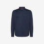 SHIRT NEW OXFORD SMALL COLLAR B/D L/S NAVY BLUE