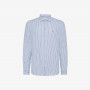 SHIRT NEW CLASSIC STRIPES FRENCH COLLAR L/S OFF WHITE/ROYAL