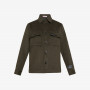BOY'S OVERSHIRT WITH POCKET ON CHEST L/S MILITARY