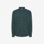 SHIRT MICRO CHECK B/D SMALLER L/S ROYAL/VERDE SCURO